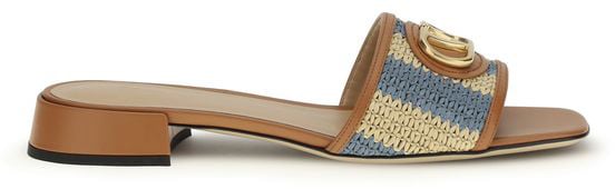 Valentino Garavani Valentino Garavani Multicolor Viscose Flat Sandals