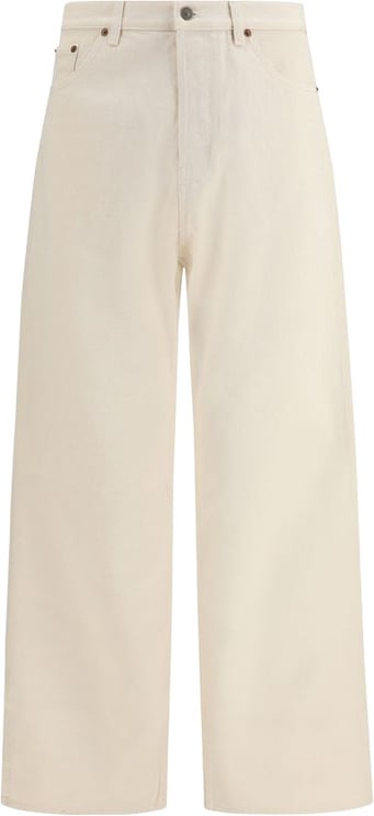 Valentino Garavani Valentino Garavani Beige Cotton Casual Pants