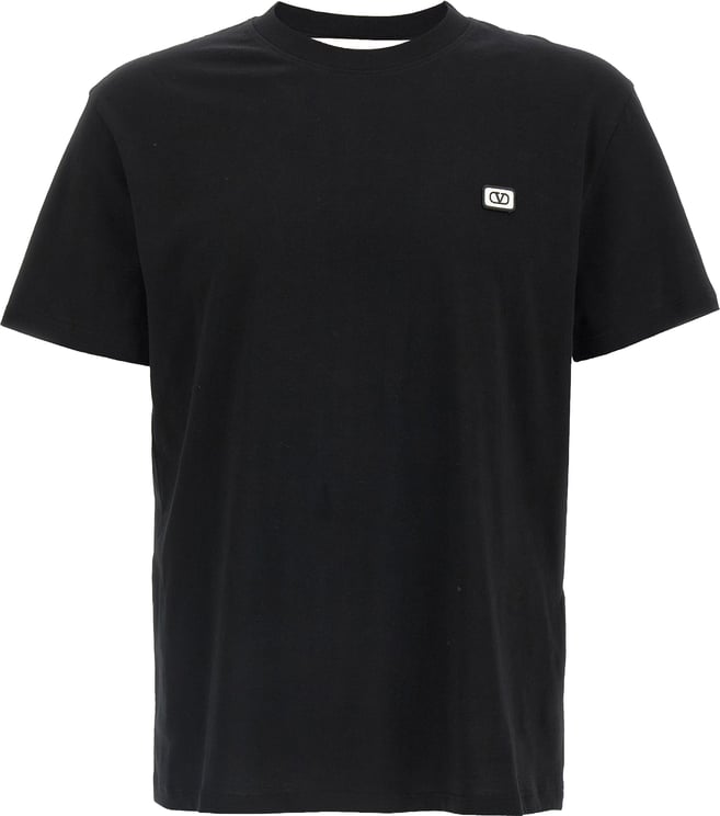 Valentino Garavani Valentino Garavani Black Cotton T-Shirt