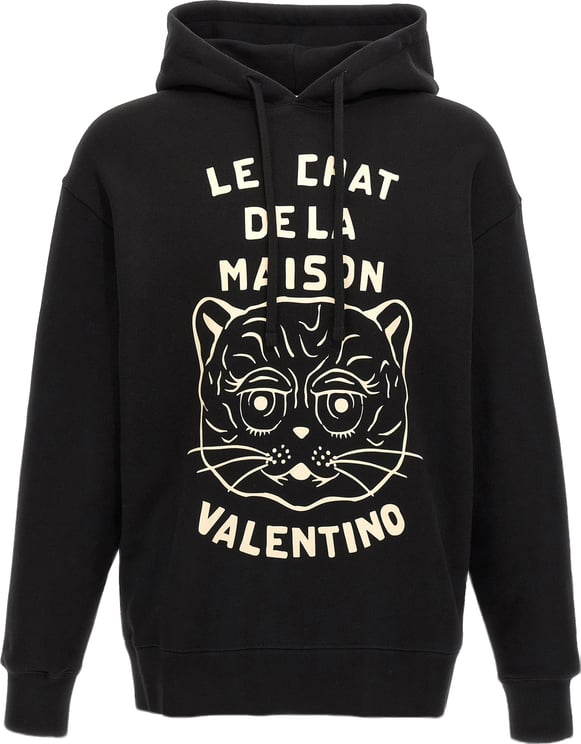 Valentino Garavani Valentino Garavani Black Cotton Sweatshirt