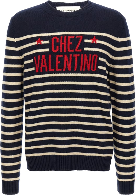 Valentino Garavani Valentino Garavani Blue Virgin Wool Cardigan