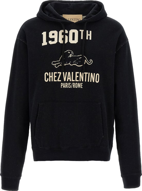 Valentino Garavani Valentino Garavani Black Cotton Sweatshirt