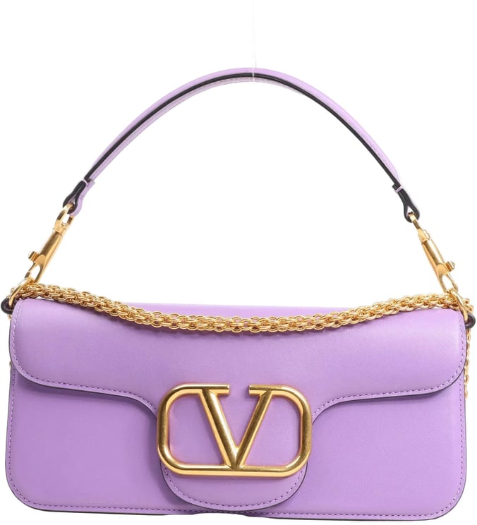 Valentino Garavani Valentino Garavani VLogo Loco 2Way Chain Handbag in Purple