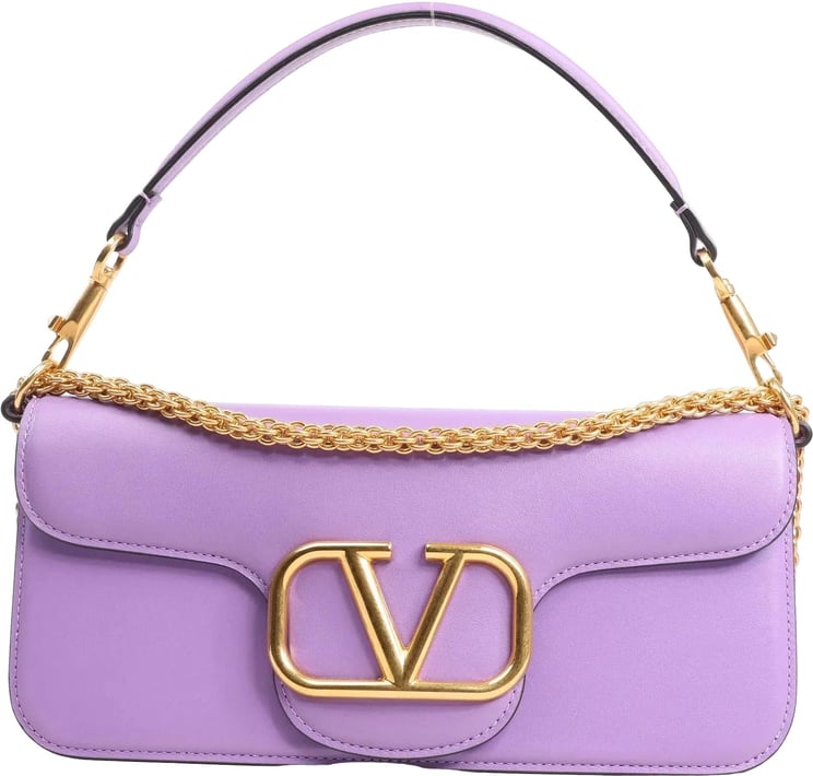 Valentino Garavani Valentino Garavani VLogo Loco 2Way Chain Handbag in Purple