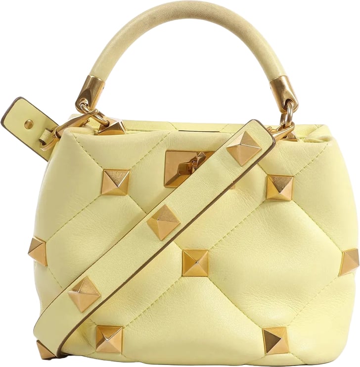 Valentino Garavani Valentino Garavani Roman Studs Leather 2Way Handbag in Yellow