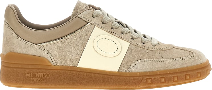 Valentino Garavani Valentino Garavani Beige Calfskin Low Top Sneakers