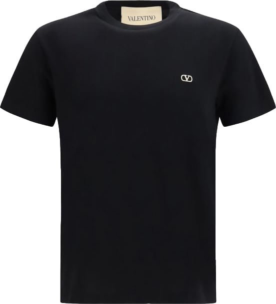 Valentino Garavani Valentino Garavani Black Cotton T-Shirt