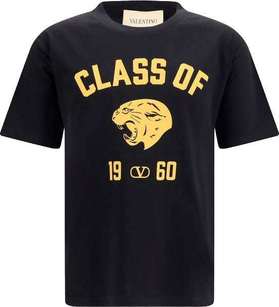 Valentino Garavani Valentino Garavani Black Cotton T-Shirt