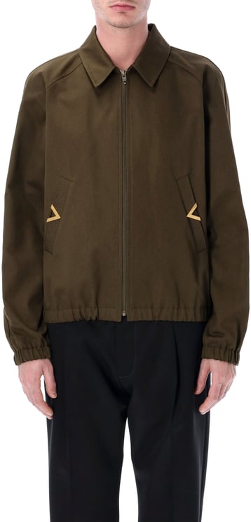 Valentino Garavani Giubbino | Vgold | Cotton Gabardine Militare