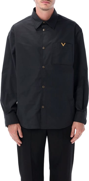 Valentino Garavani Nylon Shirtjacket Nero