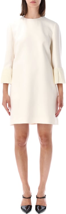 Valentino Garavani Embroidered Mini Dress Bianco