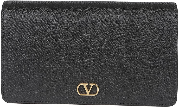 Valentino Garavani Textured Leather Handbag With Magnetic Closure