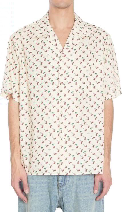 Valentino Garavani Bowling Cherryfic casual shirt shortsleeves