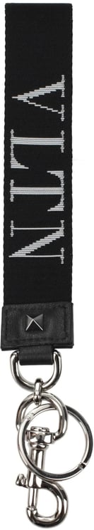 Valentino Garavani Valentino Garavani Black Fabric Keychain