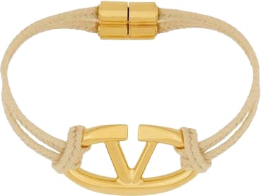 Valentino Garavani Valentino Garavani Beige Cotton Bracelet