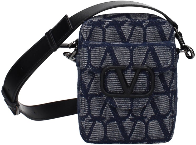 Valentino Garavani Valentino Garavani Blue Fabric Crossbody Bag