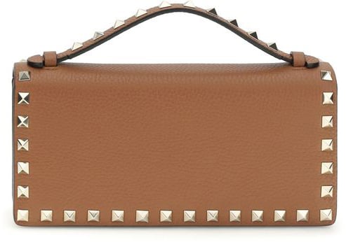 Valentino Garavani Valentino Garavani Brown Calf Leather Bos Taurus Wallet
