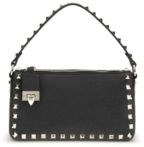 Valentino Garavani Valentino Garavani Black Calf Leather Bos Taurus Shoulder Bag