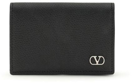 Valentino Garavani Valentino Garavani Black Calf Leather Bos Taurus Wallet