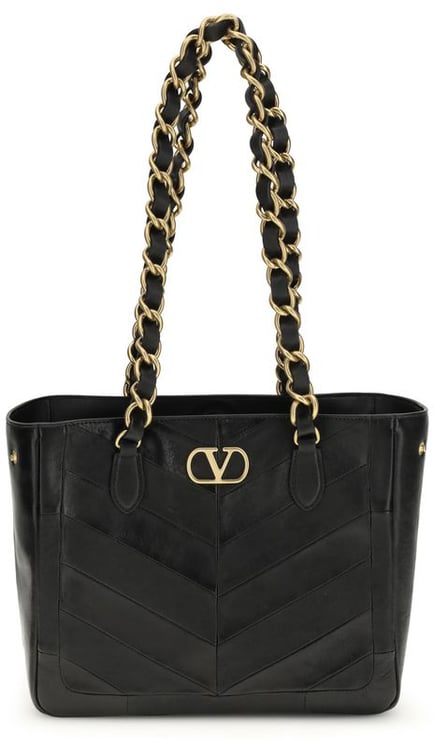 Valentino Garavani Valentino Garavani Black Napa Leather / Calf Bos Taurus Shoulder Bag