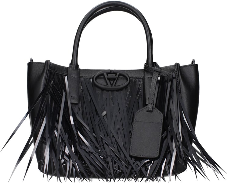 Valentino Garavani Valentino Garavani Black Leather Handbag