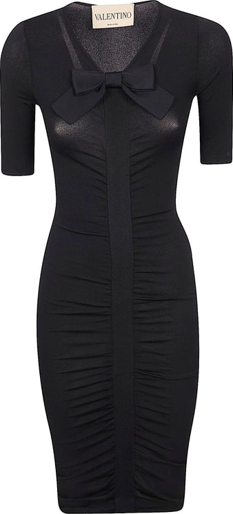 Valentino Garavani VALENTINO GARAVANI ABITO MAGLIA | ROUCHE` | STRETCH VISCOSE + BOW