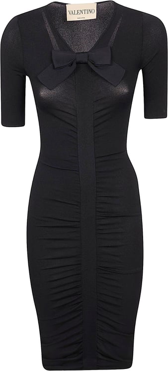 Valentino Garavani VALENTINO GARAVANI ABITO MAGLIA | ROUCHE` | STRETCH VISCOSE + BOW