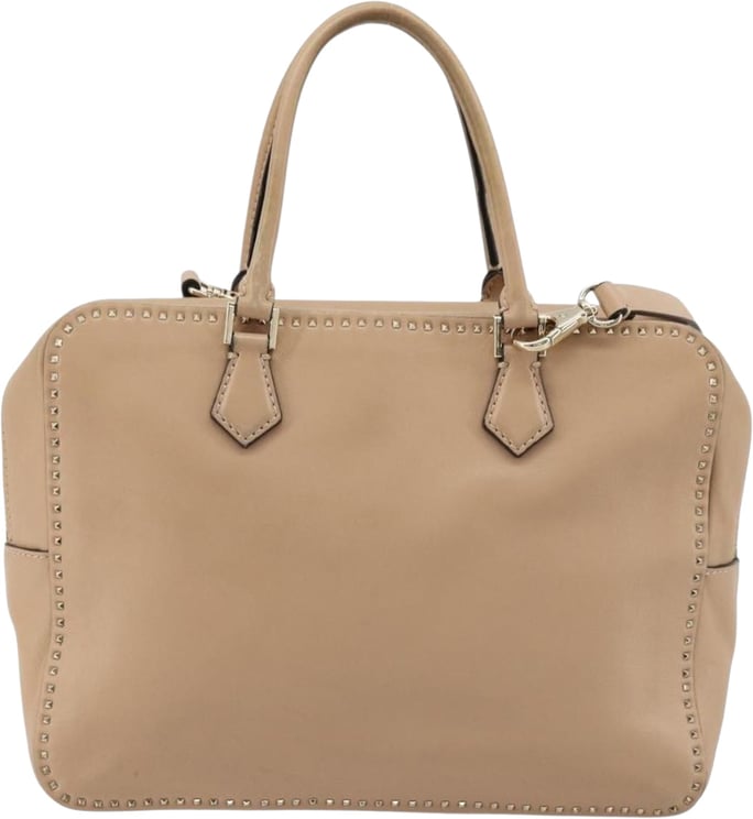 Valentino Garavani Valentino Garavani Convertible Zip Satchel Leather with Micro Rockstuds Medium
