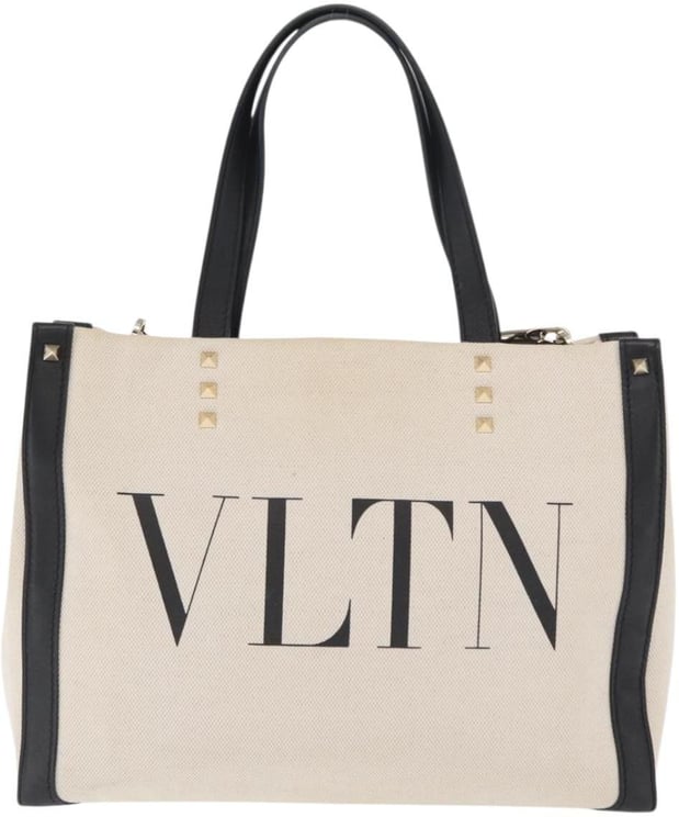 Valentino Garavani Valentino Garavani Grande Plage VLTN Tote Canvas Medium