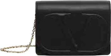 Valentino Garavani Valentino Garavani VLogo Signature Flap Pouch Leather