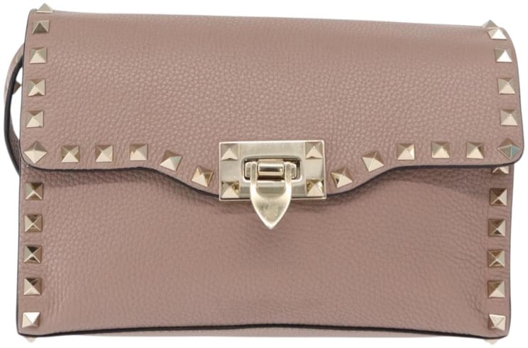 Valentino Garavani Valentino Garavani Rockstud Flip Lock Flap Bag Leather Medium