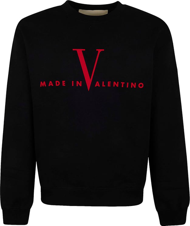 Valentino Garavani VALENTINO GARAVANI JERSEY FELPA,REG,PR.  COTTON SWEATSHIRT