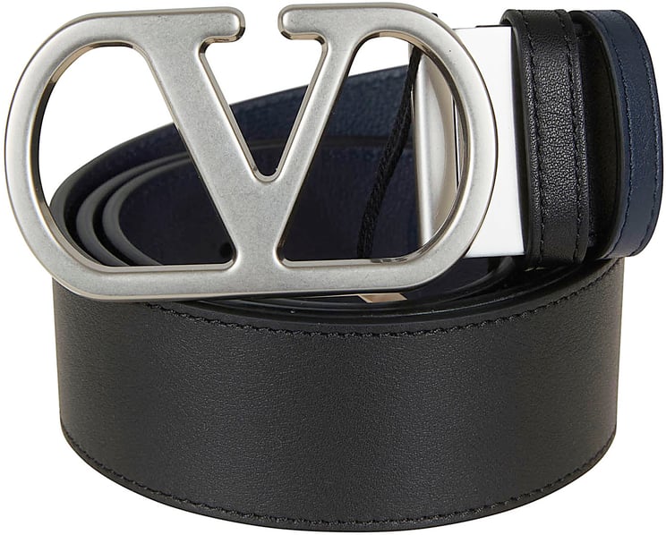 Valentino Garavani VALENTINO GARAVANI BELT H. 40 REVERSIBILE | VLOGO SIGNATURE. | BOX CALF S./VINTAGE PALLADIUM LOGO