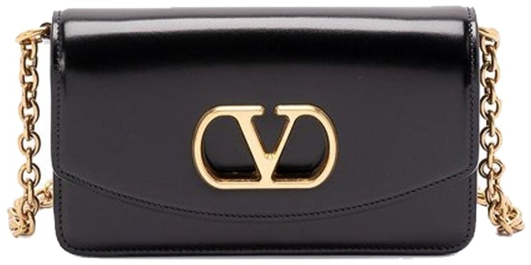 Valentino Valentino Garavani V-Logo Small Clutch Bag