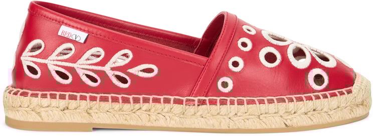 Valentino Red summer espadrille slip-on, light and comfortable