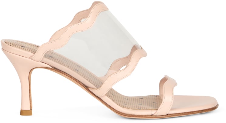 Valentino Elegant pink sandals with medium heel
