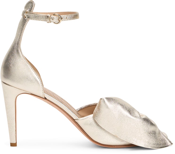 Valentino Heeled sandals in gold color, minimal and chic