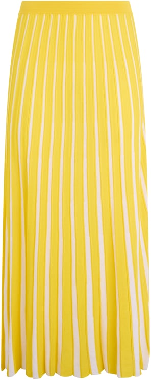 Valentino Yellow pleated skirt, casual and versatile