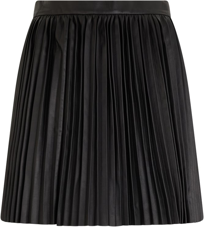 Valentino Black pleated leather skirt, lightweight and versatile