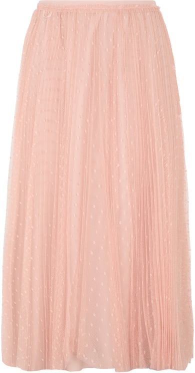 Valentino Flowy pink midi skirt for any occasion.