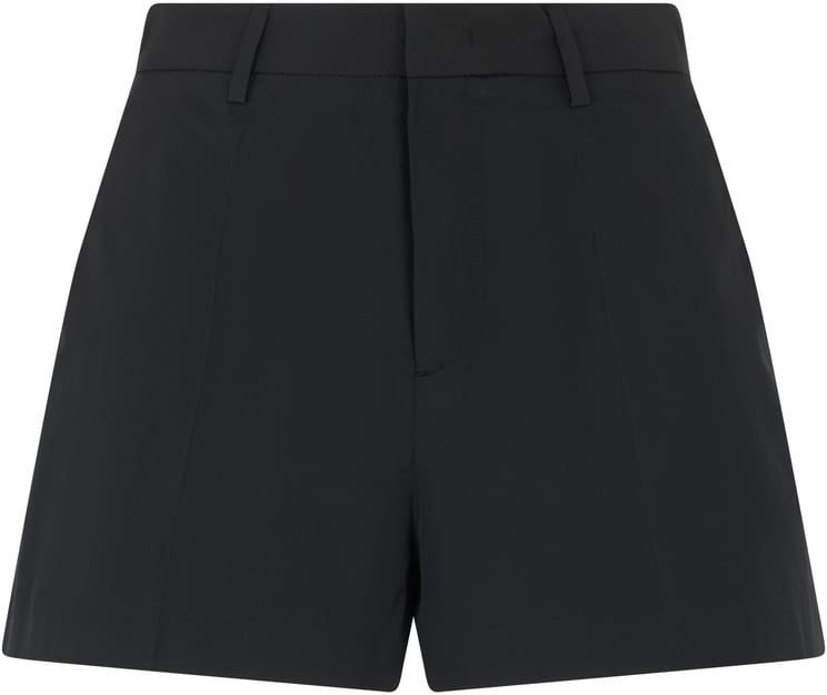 Valentino Elegant black shorts high waist with versatile design.