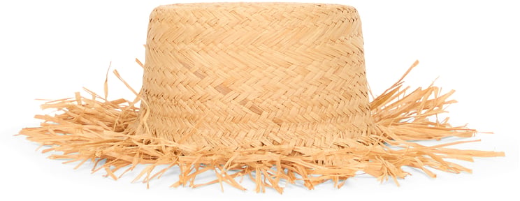 Valentino Summer cylindrical straw hat and versatile.