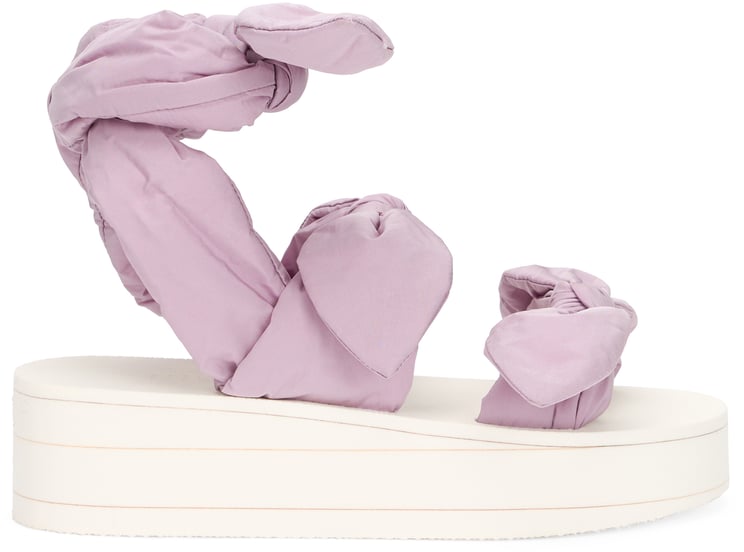 Valentino Lilac platform sandals, casual and versatile.