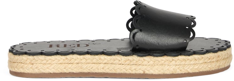 Valentino Black sandals with an elegant and summery design.