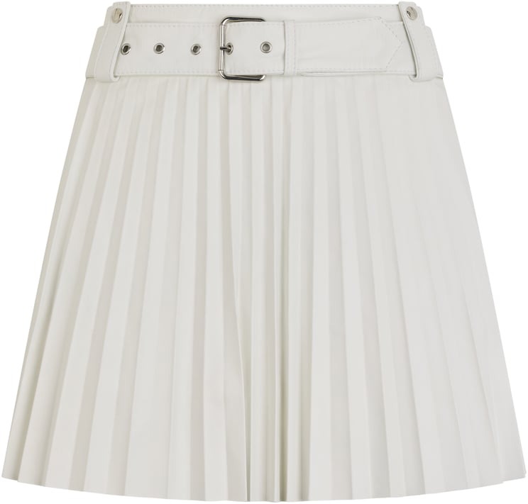 Valentino White pleated skirt, lightweight, versatile, and refined.