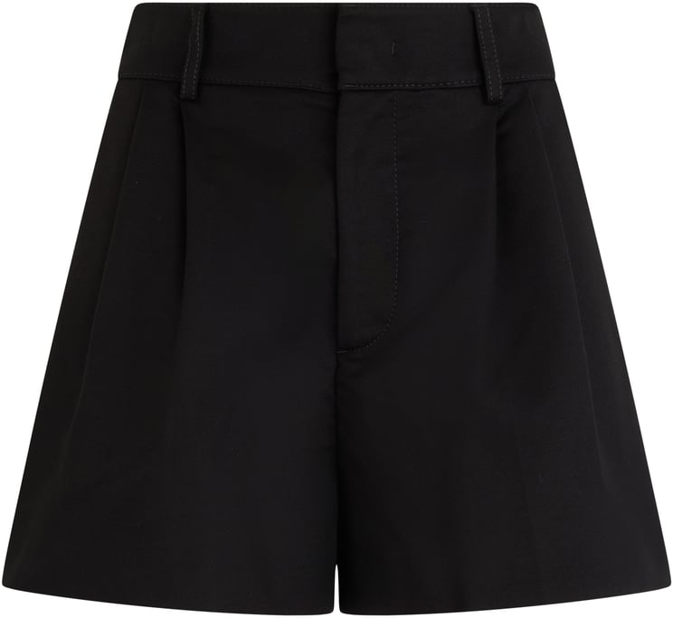 Valentino Elegant black shorts, lightweight and versatile.
