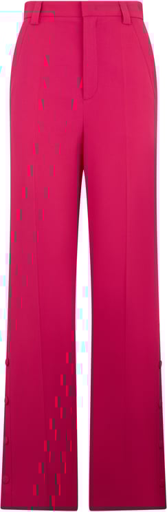 Valentino Fuchsia wide-leg pants with a high waist and a modern, elegant design.