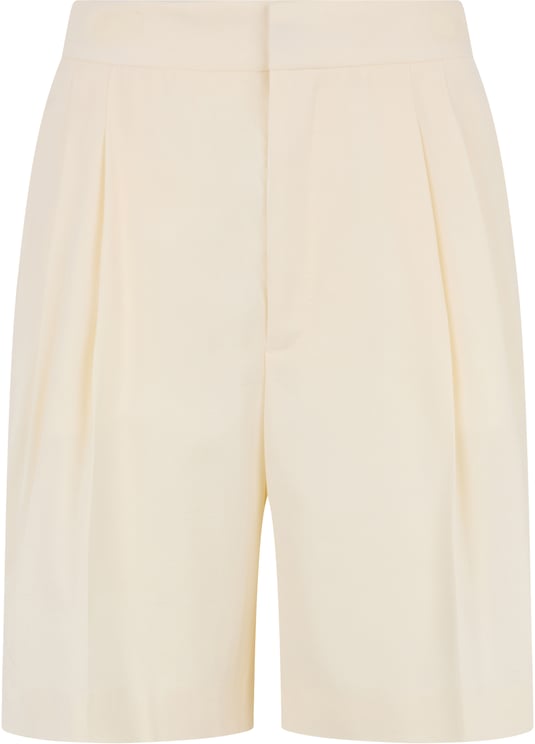 Valentino Elegant white cream-colored shorts, ideal for any occasion