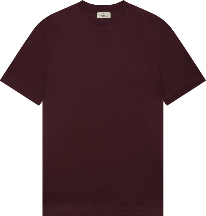 Valenza Valenza Interlock Supima T-shirts Bordeaux 1001