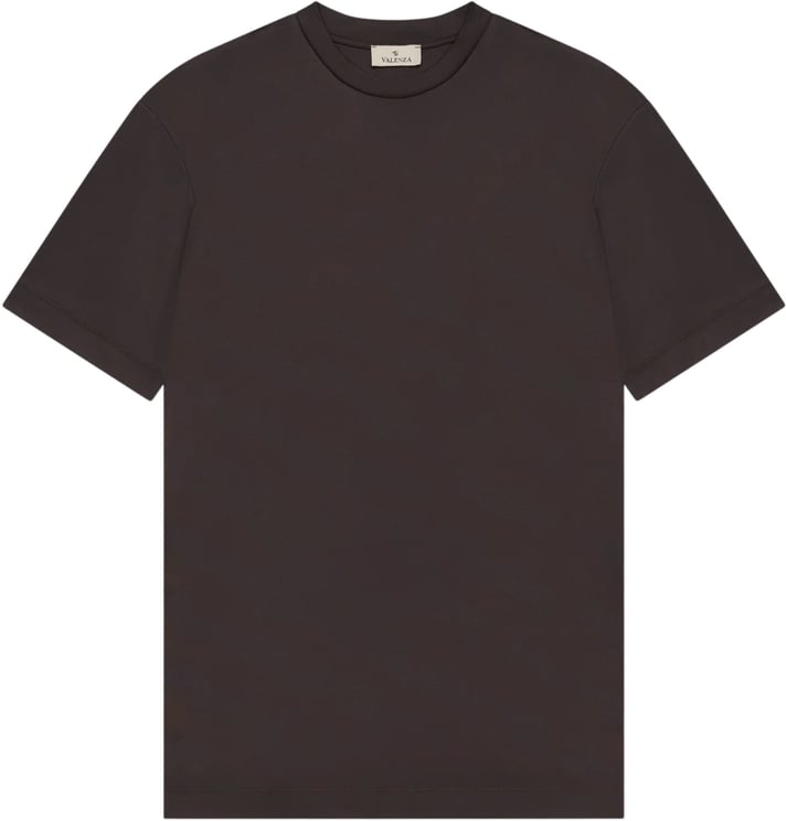 Valenza Valenza Interlock Supima T-shirts Donkergrijs 1001